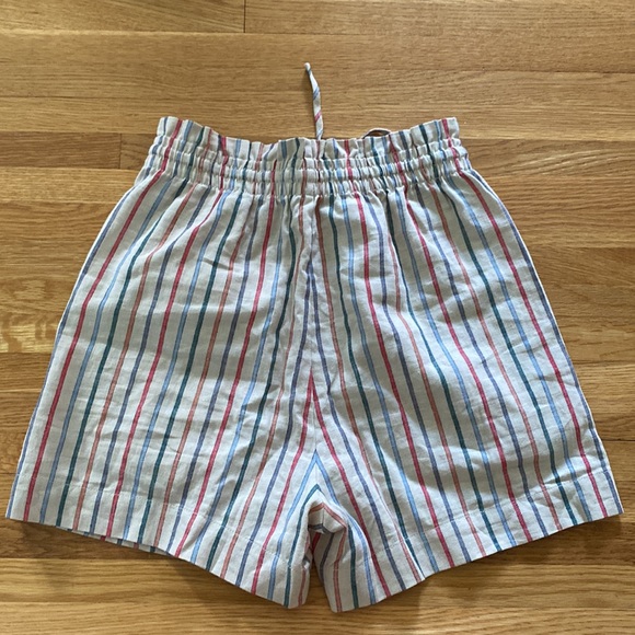 Madewell Drawstring Pull-On Shorts in Rainbow Stripe - Picture 6 of 9